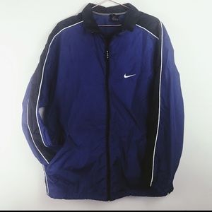 Nike | windbreaker size Medium blue and black